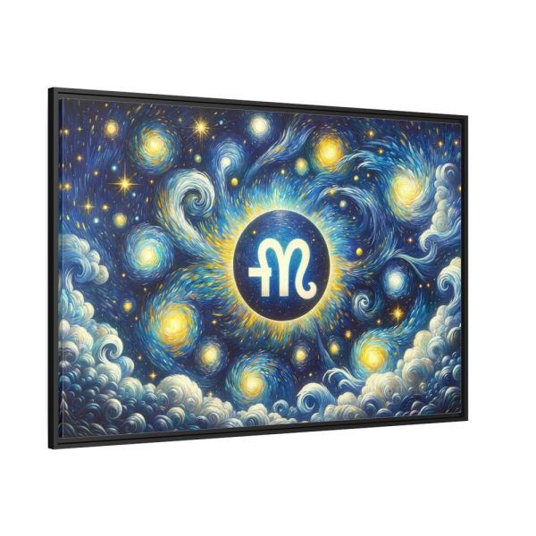 88289-40.jpg Zodiac Sign of Capricorn Framed Canvas