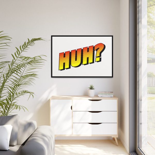 Comic Pop Art Framed Canvas