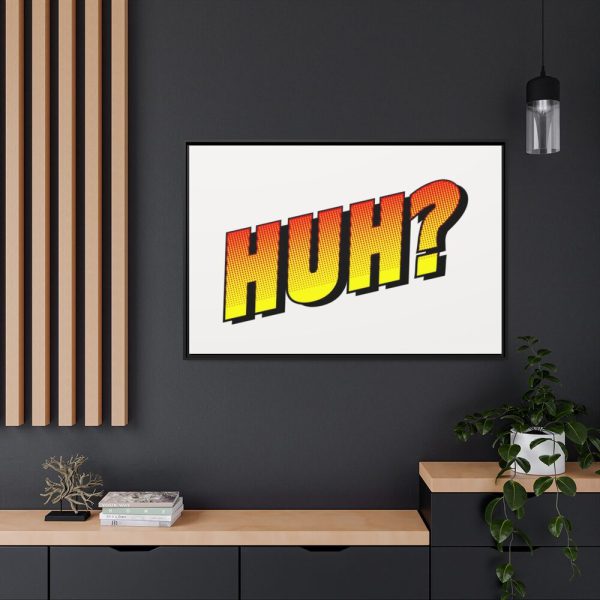 Comic Pop Art Framed Canvas