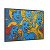 Pop Art People Laughing II Framed Canvas
