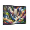 88289-415.jpg Abstract Art Piece of Waterfall Framed Canvas
