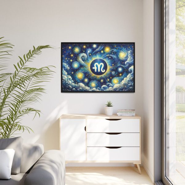 88289-43.jpg Zodiac Sign of Capricorn Framed Canvas