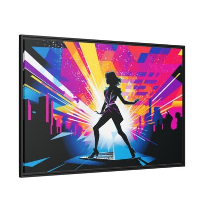 Rediscover 80s Pop Culture Framed Canvas