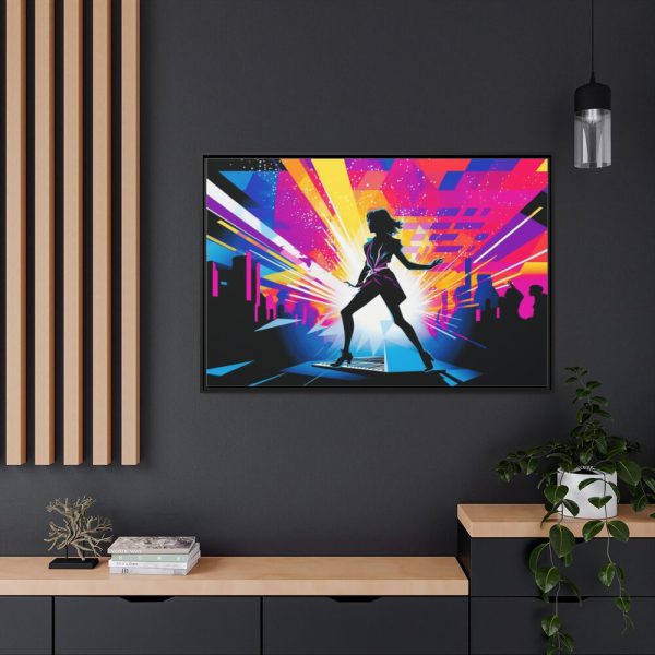 Rediscover 80s Pop Culture Framed Canvas