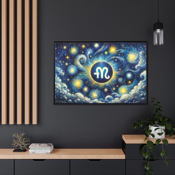 88289-44.jpg Zodiac Sign of Capricorn Framed Canvas