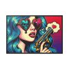 88289-451.jpg Girl With the Gun Framed Canvas