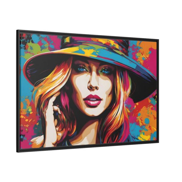 88289-455.jpg Woman Pop Art Graffiti II Framed Canvas