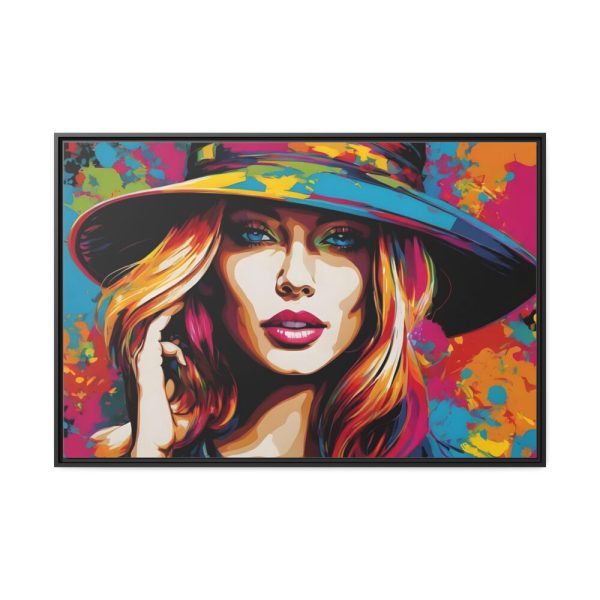 88289-456.jpg Woman Pop Art Graffiti II Framed Canvas