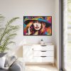 88289-458.jpg Woman Pop Art Graffiti II Framed Canvas