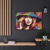 88289-459.jpg Woman Pop Art Graffiti II Framed Canvas