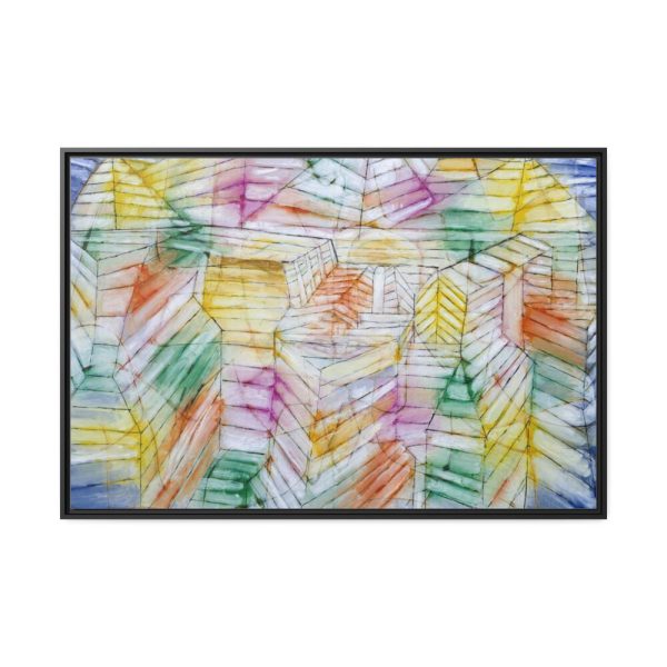 88289-481.jpg Theater–Mountain–Construction (1920) by Paul Klee Framed Canvas