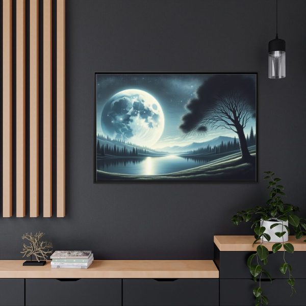 88289-49.jpg Serene Night Landscape Framed Canvas