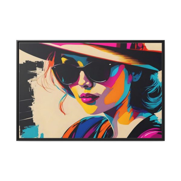 88289-496.jpg Woman Pop Art Graffiti Art III Framed Canvas