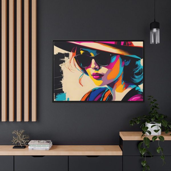 88289-499.jpg Woman Pop Art Graffiti Art III Framed Canvas