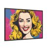 Pop Art Woman Framed Canvas