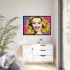 Pop Art Woman Framed Canvas