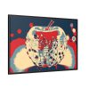 Pop Art Apple Framed Canvas
