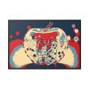Pop Art Apple Framed Canvas