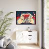 Pop Art Apple Framed Canvas