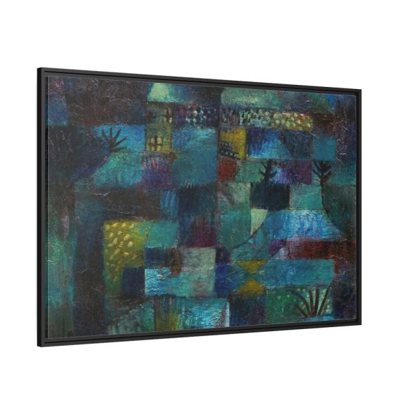 Terraced Garden (1920) by Paul Klee Framed Canvas