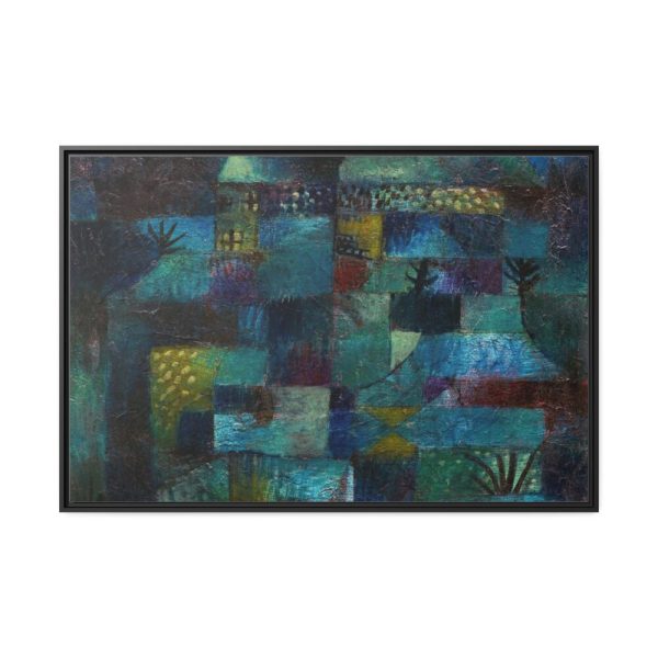 Terraced Garden (1920) by Paul Klee Framed Canvas