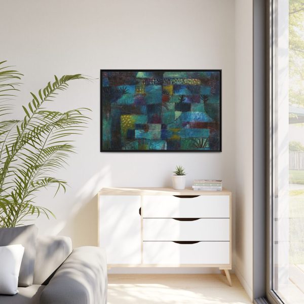 Terraced Garden (1920) by Paul Klee Framed Canvas
