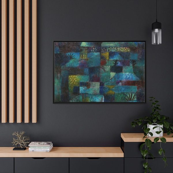 Terraced Garden (1920) by Paul Klee Framed Canvas