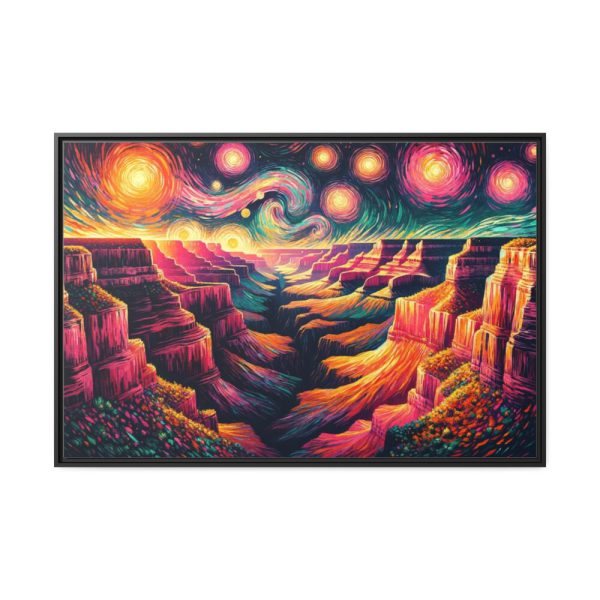 88289-6.jpg Grand Canyon Under Starry Night Framed Canvas