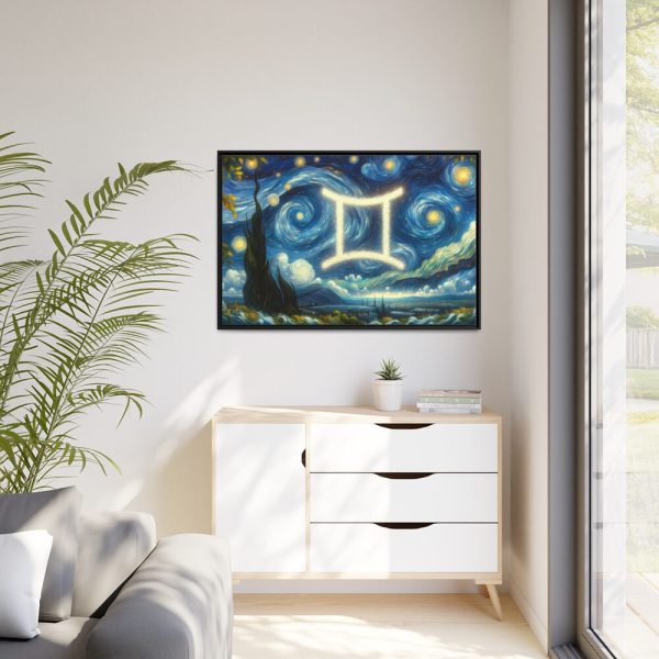88289-68.jpg Zodiac Sign of Gemini Framed Canvas