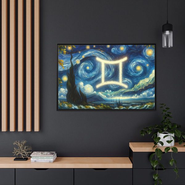 88289-69.jpg Zodiac Sign of Gemini Framed Canvas