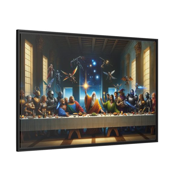 Characters From Sci-Fi and Fantasy Framed Canvas