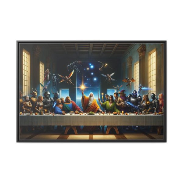 Characters From Sci-Fi and Fantasy Framed Canvas