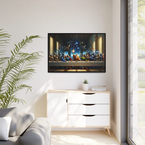 Characters From Sci-Fi and Fantasy Framed Canvas