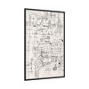 88299-105.jpg Drawing Knotted in the Manner of a Net (1920) by Paul Klee Framed Canvas