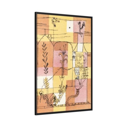 In the Spirit of Hoffmann (1921) by Paul Klee Framed Canvas