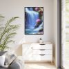 88299-13.jpg Waterfall in Blur Flow Style Framed Canvas