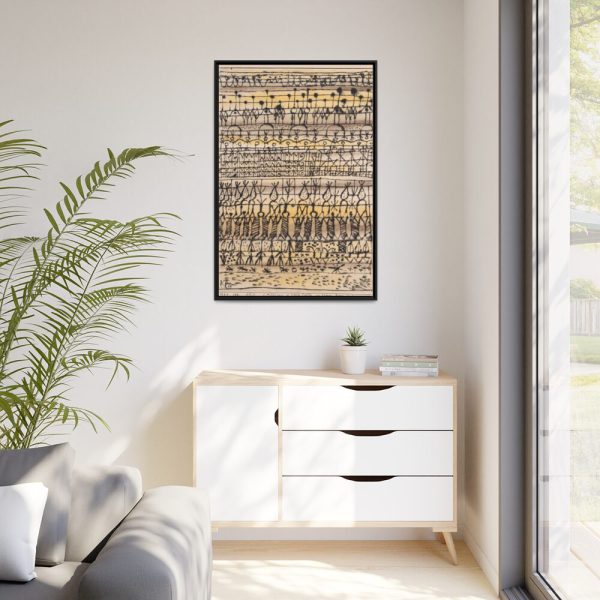 88299-143.jpg ERA. 'Cooling in a Hot Zone Garden' (1924) by Paul Klee Framed Canvas