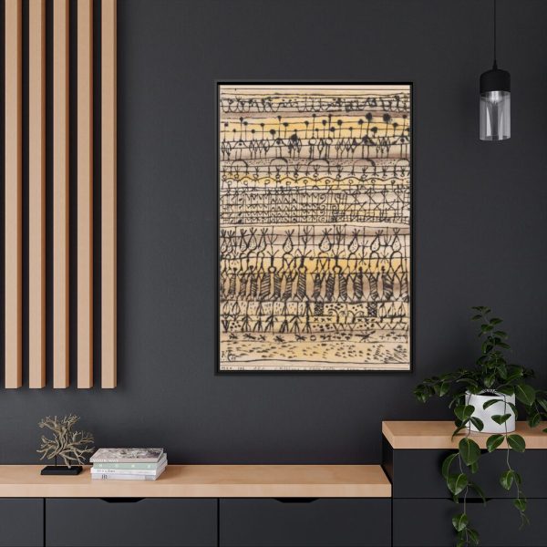 88299-144.jpg ERA. 'Cooling in a Hot Zone Garden' (1924) by Paul Klee Framed Canvas