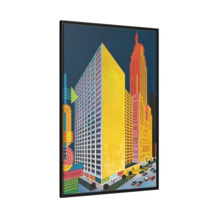 Sheraton-Chicago Hotel Framed Canvas
