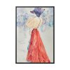 88299-151.jpg Elegant With a Red Skirt Framed Canvas