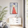 88299-153.jpg Elegant With a Red Skirt Framed Canvas