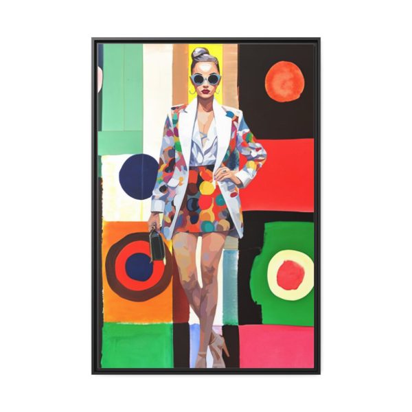 88299-161.jpg Pop Art Fashionable Woman II Framed Canvas