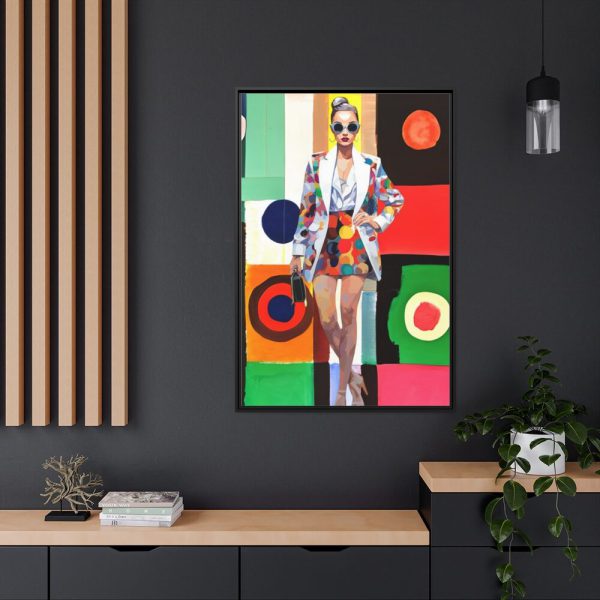88299-164.jpg Pop Art Fashionable Woman II Framed Canvas