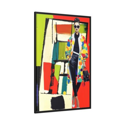 Pop Art Fashionable Woman III Framed Canvas