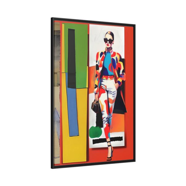Pop Art Fashionable Woman IV Framed Canvas