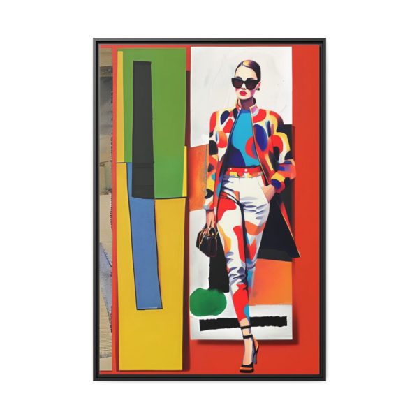 Pop Art Fashionable Woman IV Framed Canvas