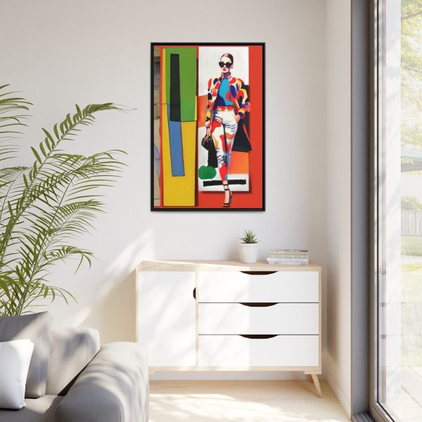 Pop Art Fashionable Woman IV Framed Canvas