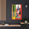 Pop Art Fashionable Woman IV Framed Canvas