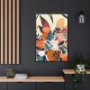 88299-179.jpg Boho Contemporary Cats Illustration Framed Canvas