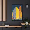Sheraton-Chicago Hotel Framed Canvas